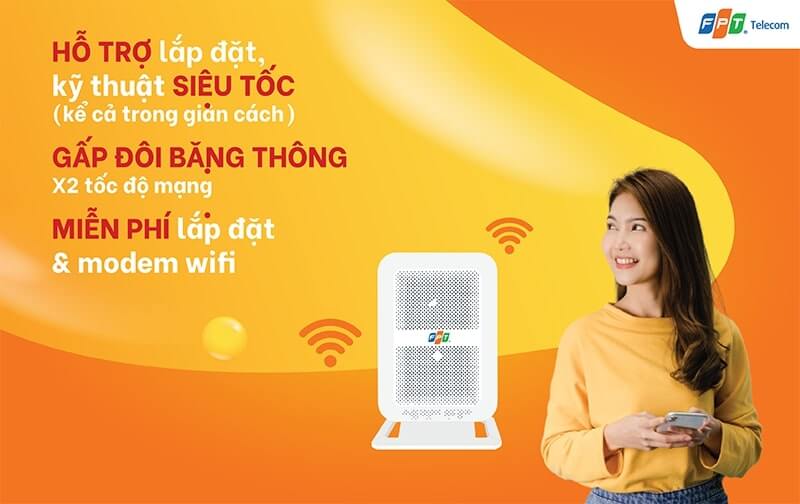 Lắp Mạng FPT Tuyên Quang - Gói cước ưu đãi hấp dẫn, trang bị modem wifi 4 cổng. 2 khuyen mai lap mang fpt tuyen quang 1