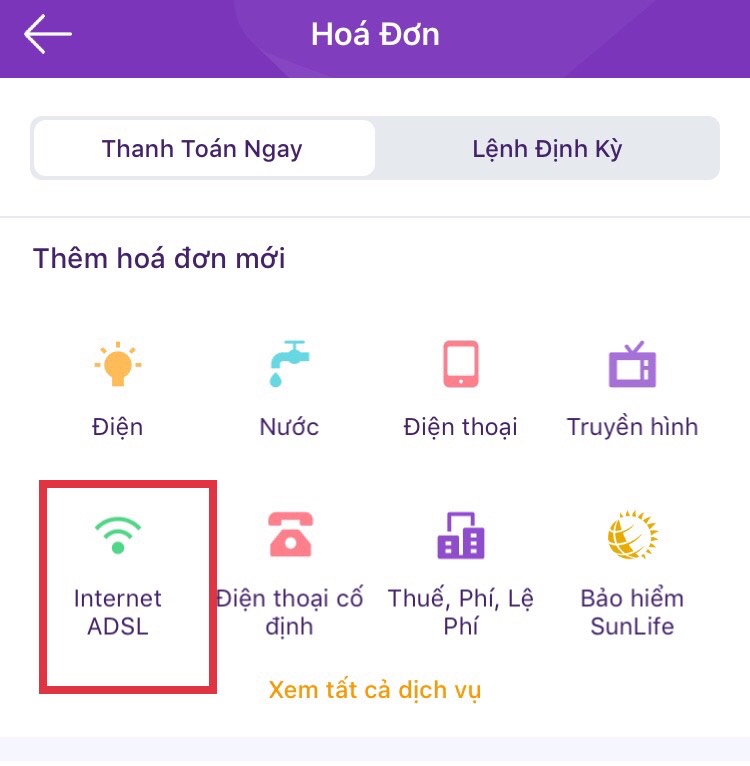 Hướng dẫn cách đóng tiền mạng/ thanh toán hóa đơn FPT 5 chon internet adsl